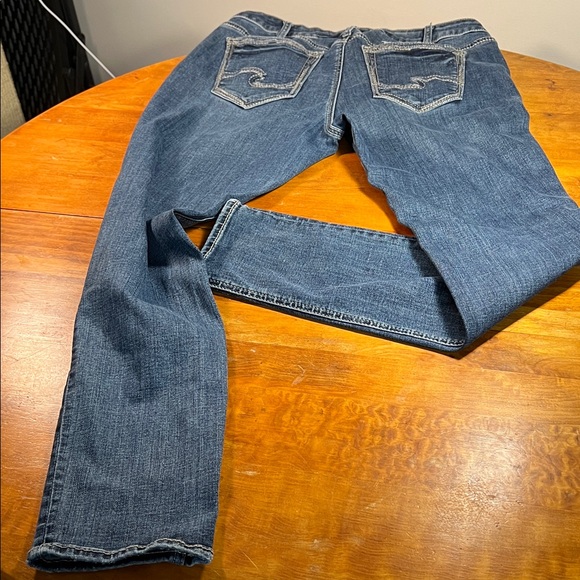 Silver Jeans Blue Girlfriend Jeans 34 W 29 L - Picture 7 of 8